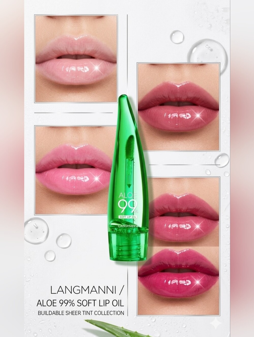 Set of [2] Color Changing 99% Aloe Lip Oil